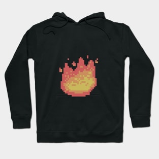 Fire Pixel Art Hoodie